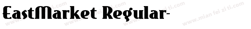 EastMarket Regular字体转换
